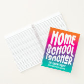 Homeschool Lehrer Farbiger Ombre Notizblock (Innenseite)