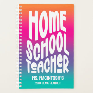Homeschool-Lehrer Farbiger Ombre Planer