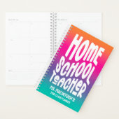 Homeschool-Lehrer Farbiger Ombre Planer (Anzeige)