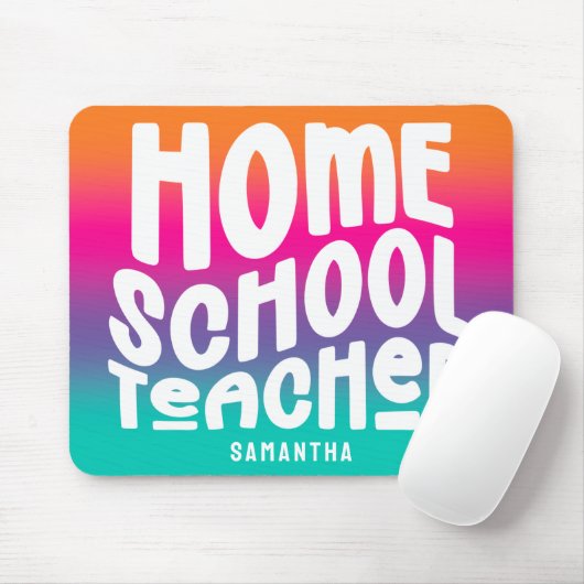 Homeschool-Lehrer Farbverlauf-Ombre Mousepad (Mit Mouse)