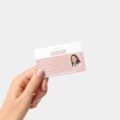 Homeschool Lehrer ID Abzeichen Rose Gold Ausweis (Handheld)