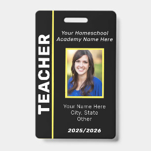 Homeschool-Lehrer-ID-Ausweis Ausweis