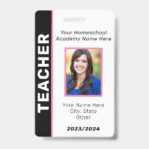 Homeschool-Lehrer-ID-Ausweis Ausweis