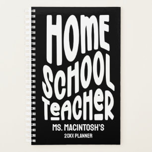 Homeschool Lehrer Minimalist Text Planer