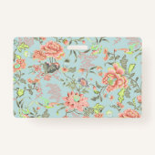 Homeschool Lehrerin ID Abzeichen Feminine Floral Ausweis (Rückseite)