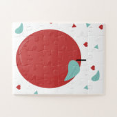 Homeschool Lernen ein Confetti Apple Puzzle (Horizontal)