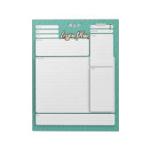 HOMESCHOOL-LESSPLAN 2 GRÜNES Notizblock (Rotiert)