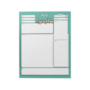 HOMESCHOOL-LESSPLAN 2 GRÜNES Notizblock