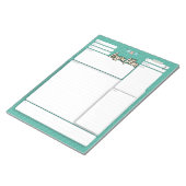 HOMESCHOOL-LESSPLAN 2 GRÜNES Notizblock (angewinkelt)