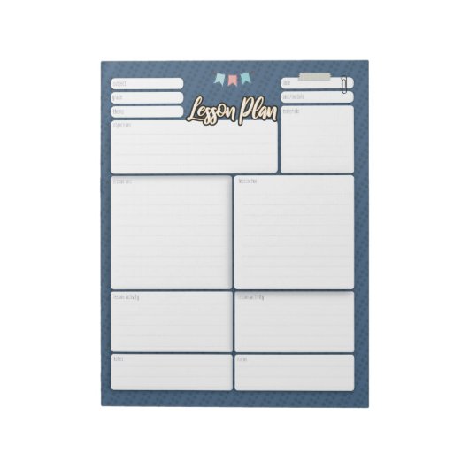 HOMESCHOOL-LESSPLAN 2 Notizblock (Rotiert)