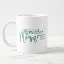 "Homeschool Mama" JUMBO-Tasse mit Anführungszeiche