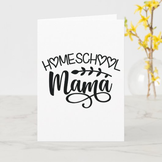 Homeschool Mama Karte (Gelbe Blume)