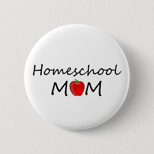 Homeschool Mama-Knopf Button (Vorderseite)