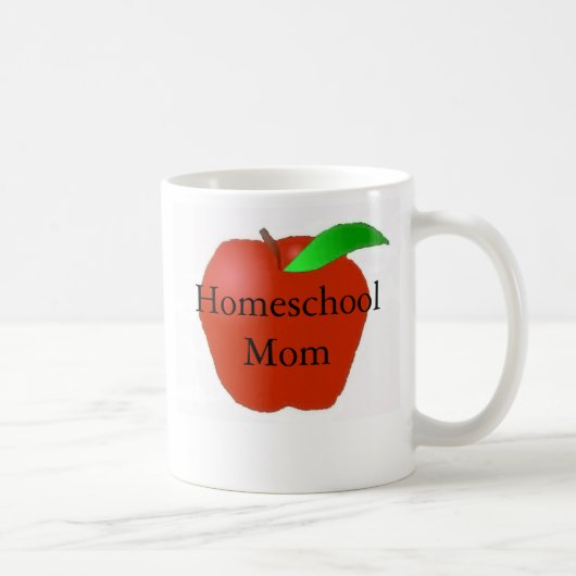 Homeschool Mama mit Apple Kaffeetasse (Rechts)