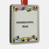Homeschool Mama Ornament Aus Metall (Rechts)