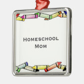 Homeschool Mama Ornament Aus Metall (Links)