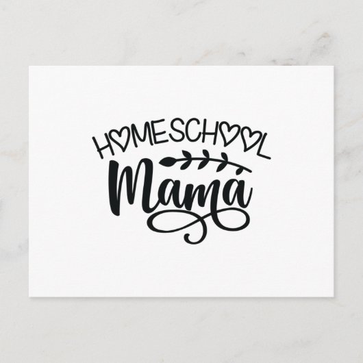 Homeschool Mama Postkarte (Vorderseite)