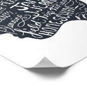 Homeschool Mama Quote Portrait Art Poster (Ecke)