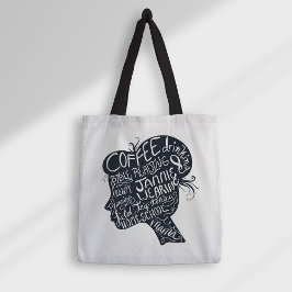 Homeschool Mama Quote Silhouette Profil Totbeutel Tasche