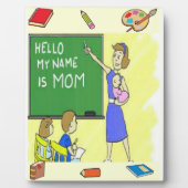 Homeschool Mama Tabletop Plaque mit Easel Fotoplatte (Vorderseite)