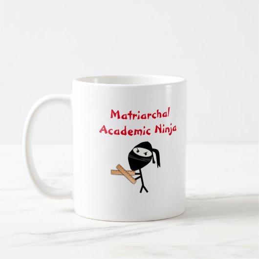 Homeschool Mama-Tasse Academic Ninja Kaffeetasse (Links)
