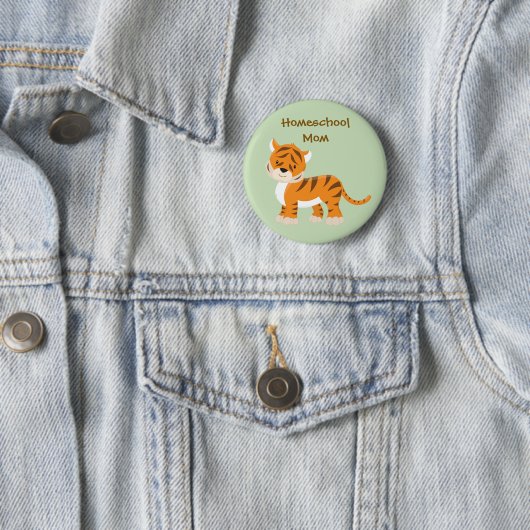 Homeschool Mama Tiger Button (Beispiel)
