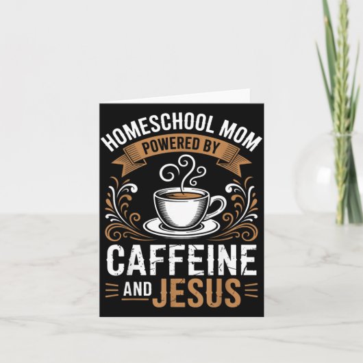 Homeschool-Mutter angetrieben Karte (Vorderseite)