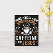 Homeschool-Mutter angetrieben Karte (Gelbe Blume)
