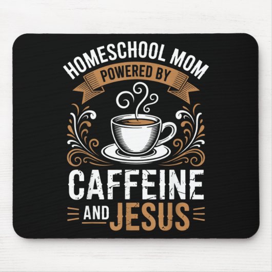 Homeschool-Mutter angetrieben Mousepad (Vorne)