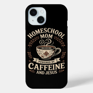 Homeschool-Mutter, angetrieben von Koffein und Jes Case-Mate iPhone Hülle