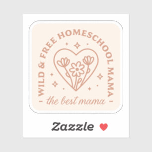Homeschool Mutter die beste Mama wilde und kostenl Aufkleber