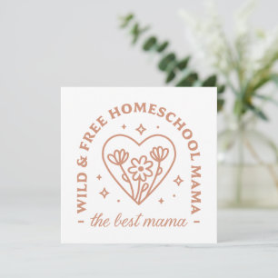 Homeschool Mutter die beste Mama wilde und kostenl Feiertagskarte