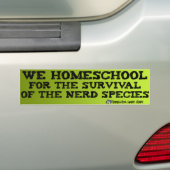 Homeschool Nerds Autoaufkleber (Auf Auto)