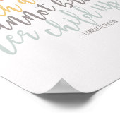 Homeschool Quote Rainbow Pastel Charlotte Mason Poster (Ecke)