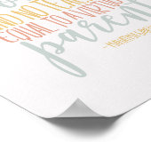 Homeschool Quote Typografie Art Poster (Ecke)