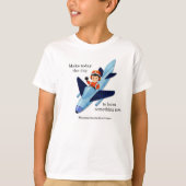 Homeschool Retro Rocket Abenteuer, das Shirt lernt (Vorderseite)