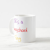 Homeschool Sache Kaffeetasse (Vorderseite Links)