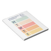 Homeschool Schedule Pad Notizblock (angewinkelt)