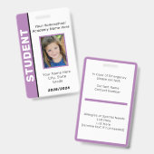 Homeschool-Schülerausweisabzeichen Ausweis (Vorder- & Rückseite)