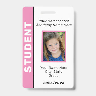 Homeschool-Schülerausweisabzeichen Ausweis