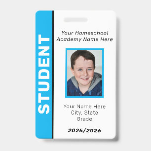 Homeschool-Schülerausweisabzeichen Ausweis