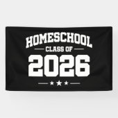 Homeschool Senior Class of 2026 Graduation Banner (Horizontal)