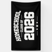 Homeschool Senior Class of 2026 Graduation Banner (Vertikal)
