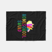 Homeschool-Squad Lernstifte Bildung  Fleecedecke (Vorderseite (Horizontal))
