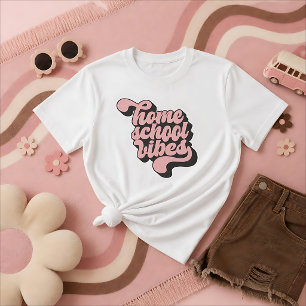 Homeschool-Stimmung im Retro-Stil, anpassbar T-Shirt