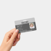 Homeschool Student ID Abzeichen Grau Ausweis (Handheld)
