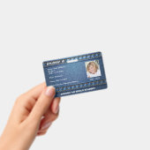 Homeschool Student ID Denim Jean Ausweis (Handheld)