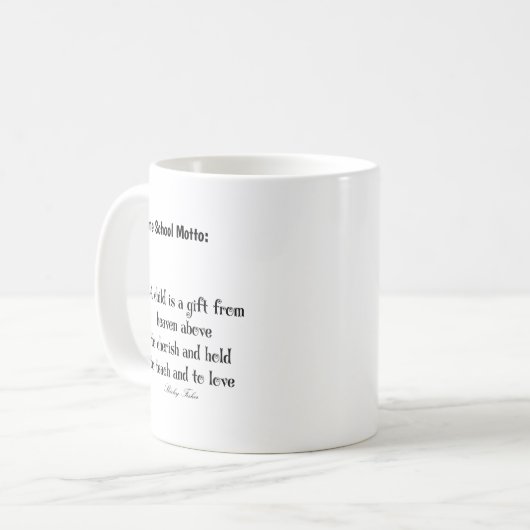 Homeschool-Tasse Kaffeetasse (Vorderseite Links)