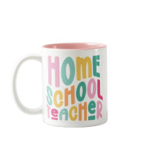 Homeschool Teacher Colorful Text