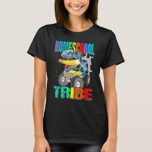 Homeschool Tribe Monster Truck Dinosaurier T-Shirt